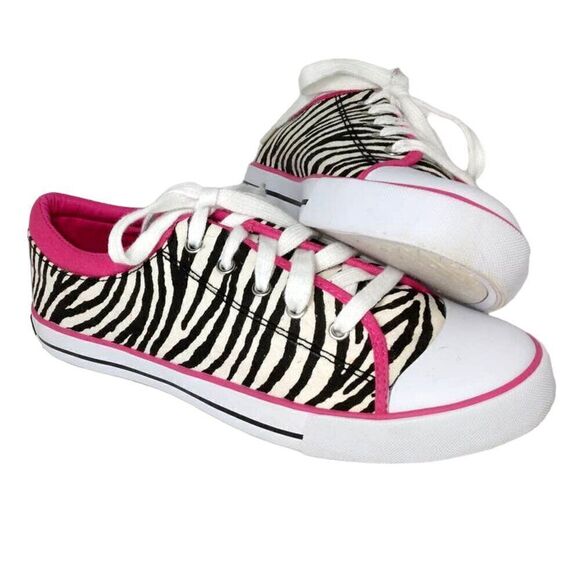 Guess Zebra Animal Print Women's Pre-owned Sneakers - sz. 8 1/2 - Picture 1 of 6
